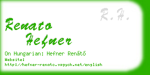 renato hefner business card